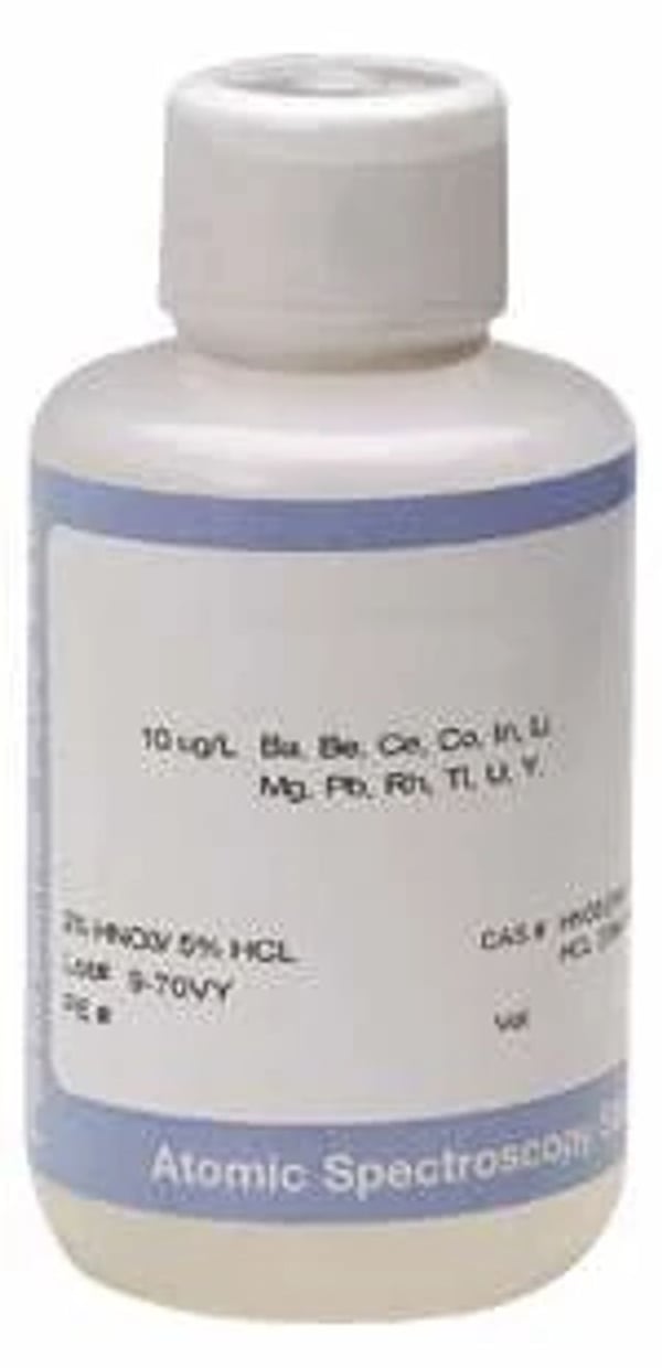 Control Laboratory Program Instrument Calibration Solution 1 , 2% HNO<sub>3</sub>/trace Tartaric Acid/trace HF, 125 mL