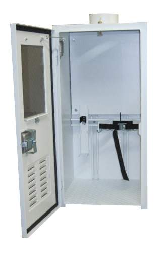 Gas Cabinet f/2 Cylinders incl. Brackets