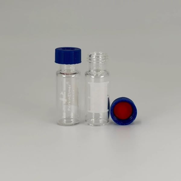 2 mL Clear Glass 9 mm Screw Top PureView<sup>&trade;</sup> Vial Kit - Certified, Pre-Slit, 100/pk