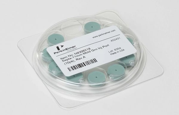 Green Injection Port Septa, Pkg. 10