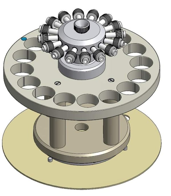 Titan 16 Position Turntable Only, 75 mL