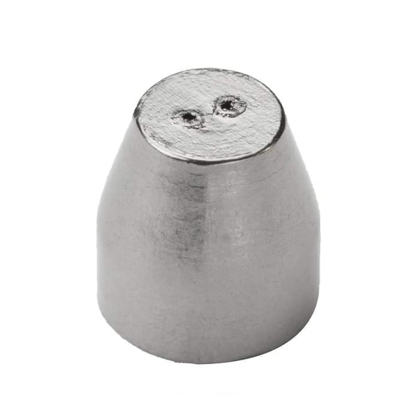 2-Hole Graphite Capillary Column Ferrules - 0.0625 in Nut x 0.5 mm I.D., Pkg. 10