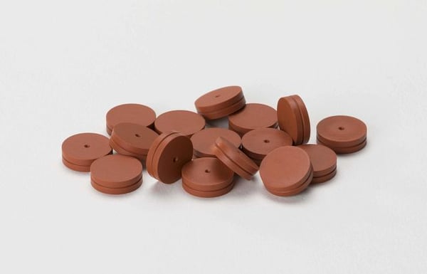 BTO Orange Injection Port Septa, Pkg. 10