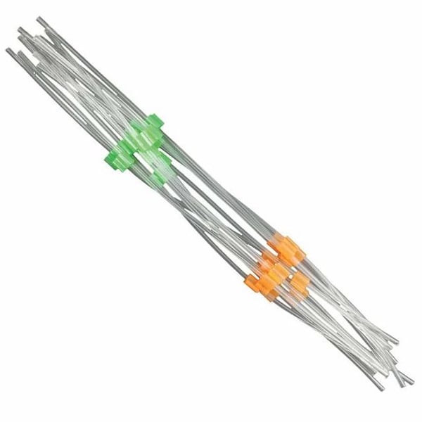 Non-Flared Santoprene MP<sup>2</sup> Two-Stop Peristaltic Pump Tubing - 0.38 mm I.D., Orange/Green, Pkg. 12