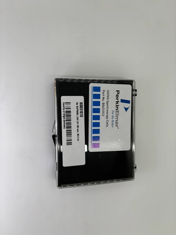 UV Quartz SUPRASIL Rectangular Macro Cell with PTFE Lid - 100 mm, Qty. 1