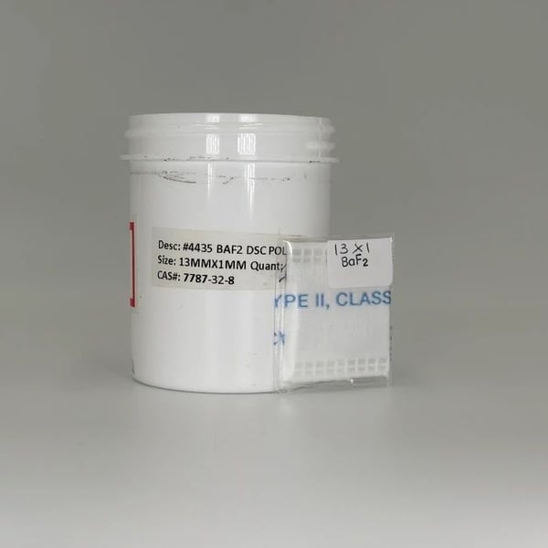 Infrared Window for Microscopic FTIR Analysis - BaF<sub>2</sub>, 1 mm