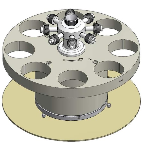 Titan 8 Position Turntable Only, 100 mL