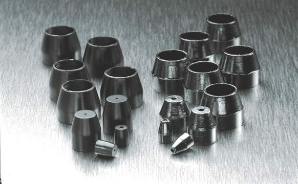 Graphite/Vespel Ferrules - 0.5 mm I.D., Pkg. 5