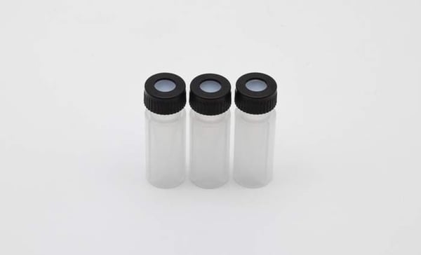 2 mL Autosampler Convenience Kit - 9 mm Screw Top Clear Polypropylene Vial with PTFE/Silicone Pre-Slit Septa, 100/pk