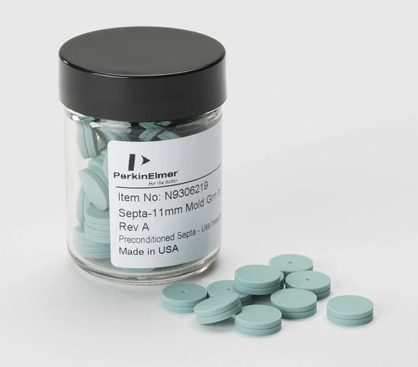 Green Injection Port Septa, Pkg. 50