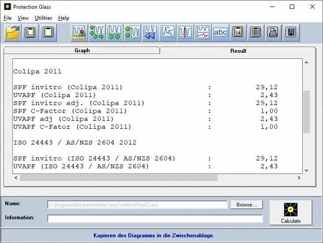 Product: Protection Glass Software for UV WinLab